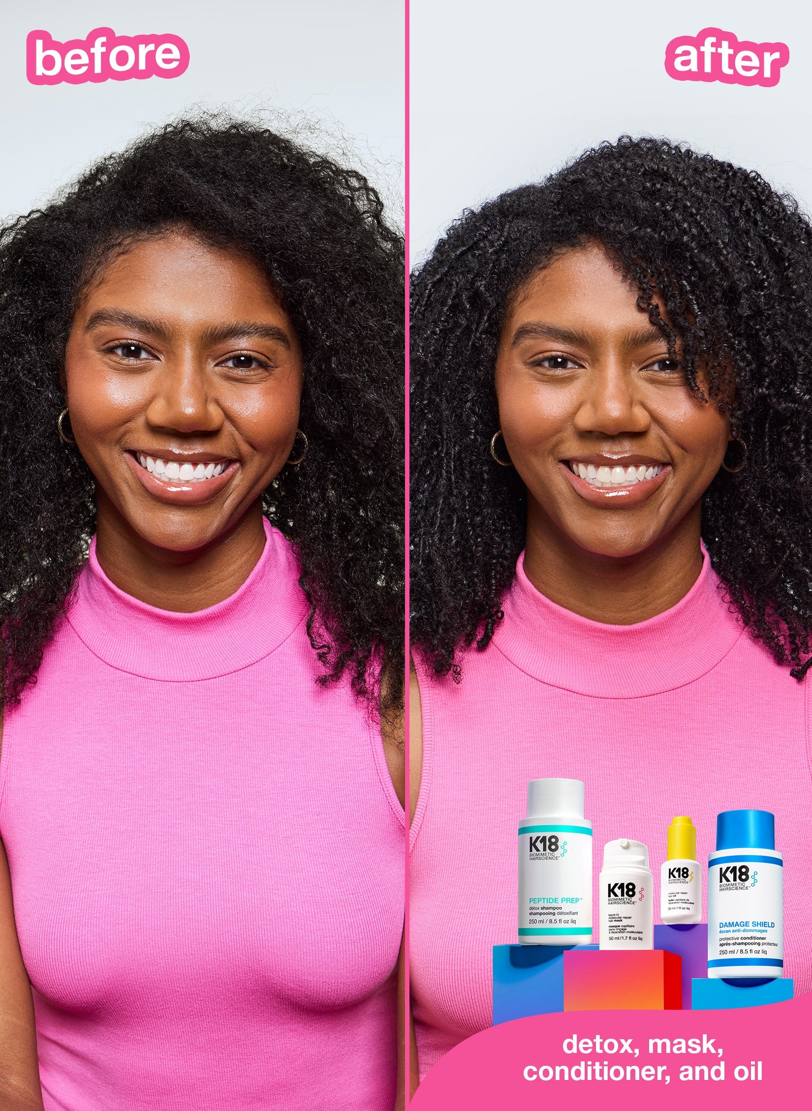 Mini molecular repair hair oil